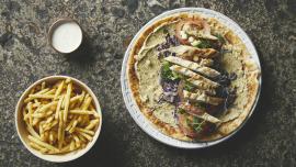 Malawach chicken wrap