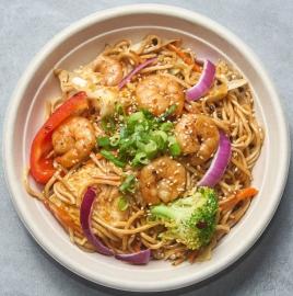 Yaki Soba with shrimps