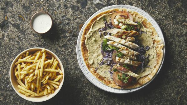 Malawach wrap - kylling