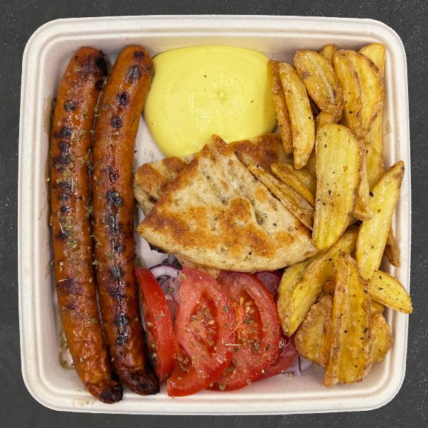 Chicken sausages portion