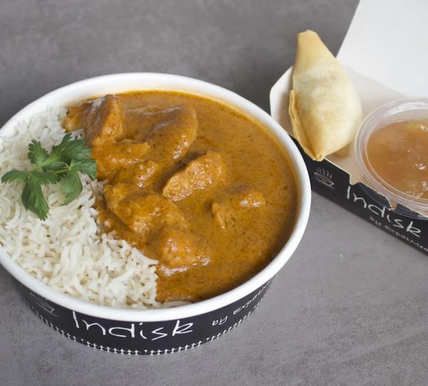 Butter Chicken med Samosa