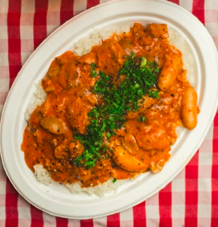 Mørbradgryde m/kartoffelmos